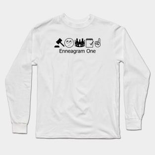 Enneagram 1 T-Shirt | Enneagram Type 1 | Perfectionist | Reformer | Enneagram Gifts | Unisex - Men & Women's Tee Long Sleeve T-Shirt